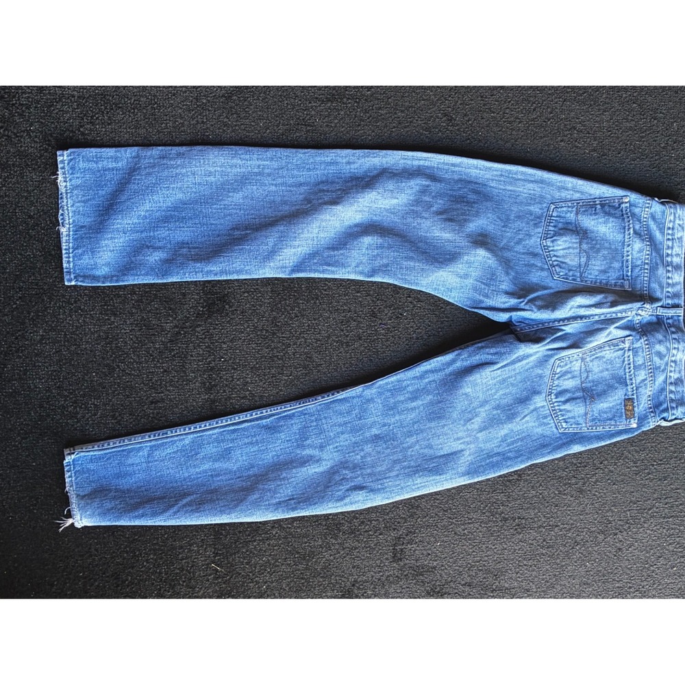 7 For All Mankind Austyn Relaxed Straight Leg Jeans Medium Wash Blue Denim 33 - Picture 4 of 4